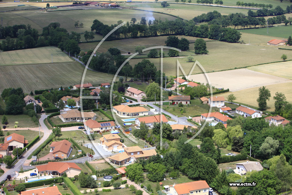 Photo arienne de Saint-Romain-la-Motte