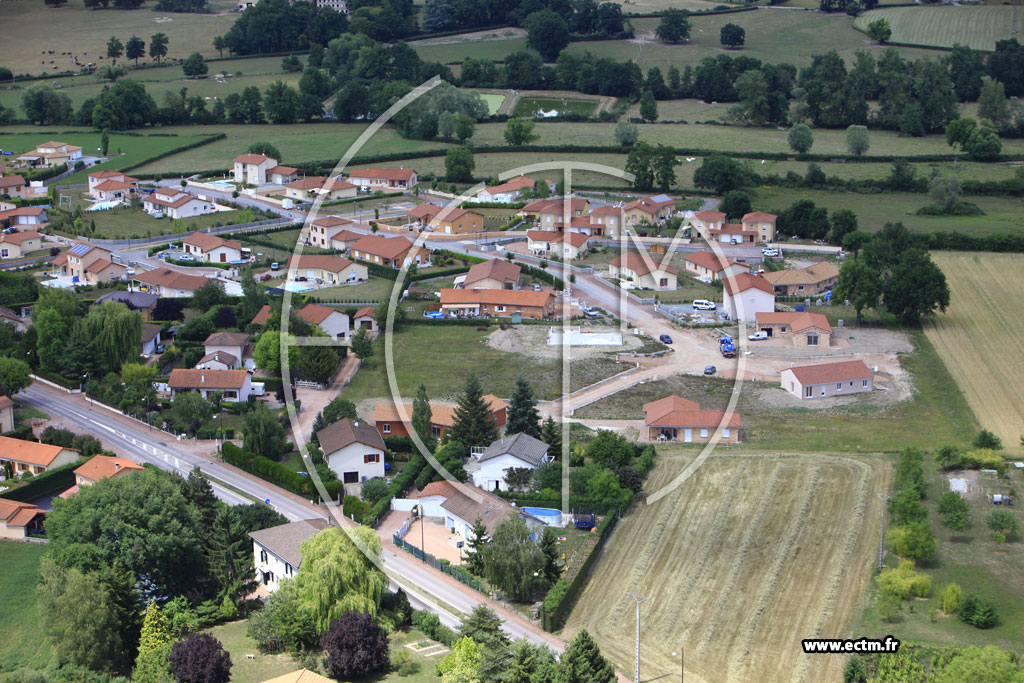 Photo arienne de Saint-Romain-la-Motte