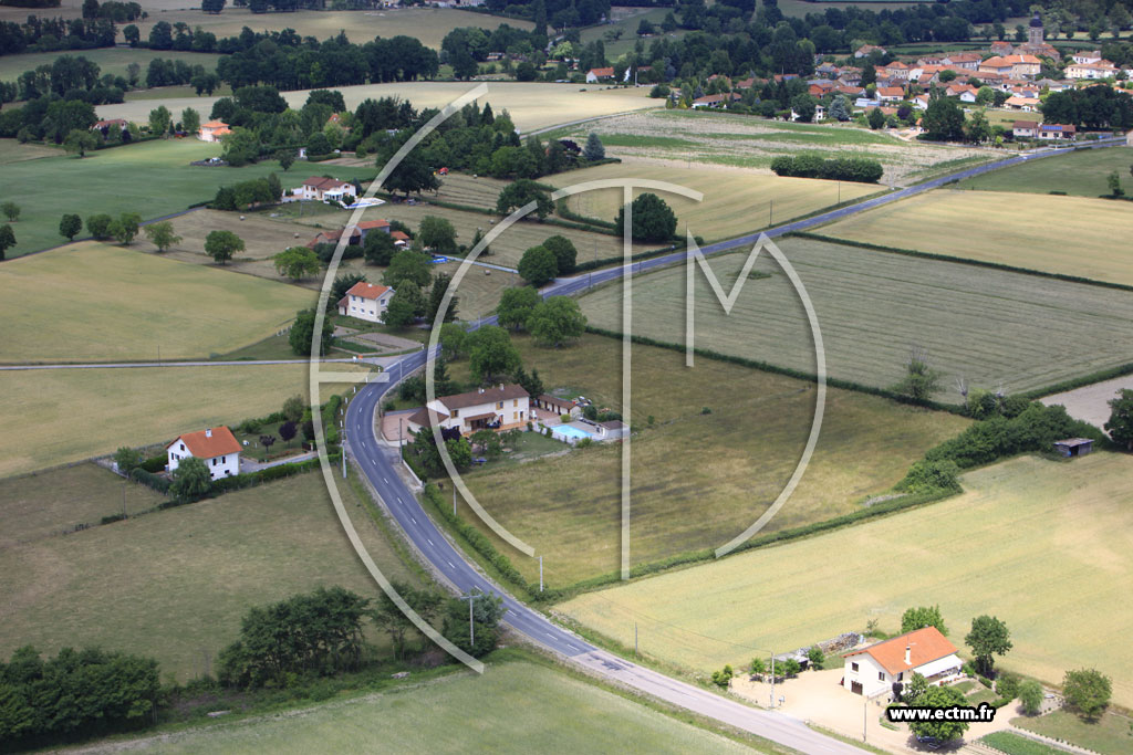 Photo arienne de Saint-Romain-la-Motte