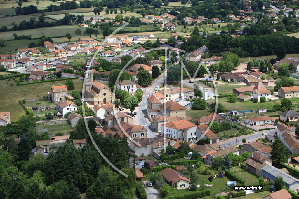 Photo arienne de Saint-Romain-la-Motte