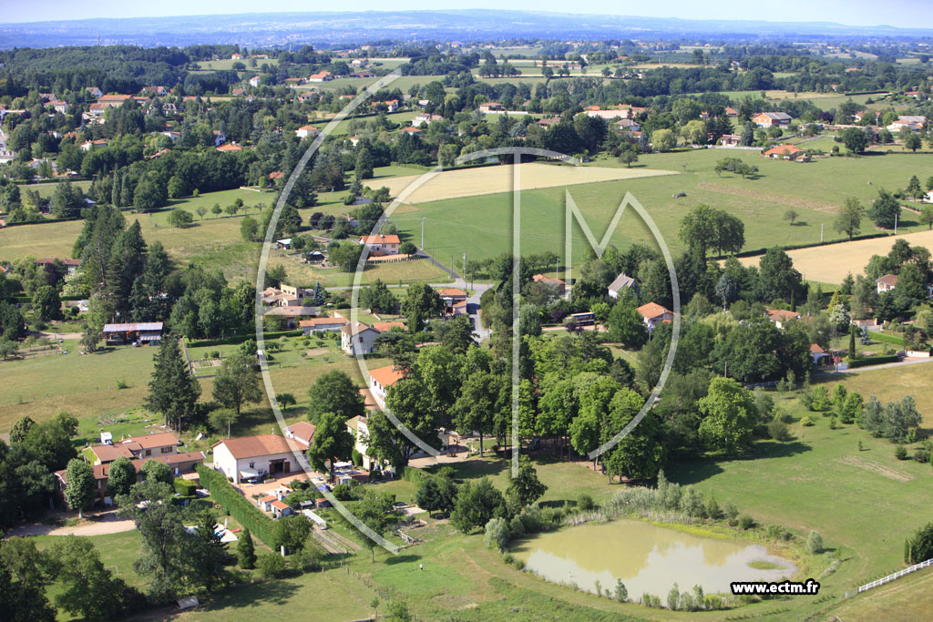 Photo arienne de Saint-Vincent-de-Boisset