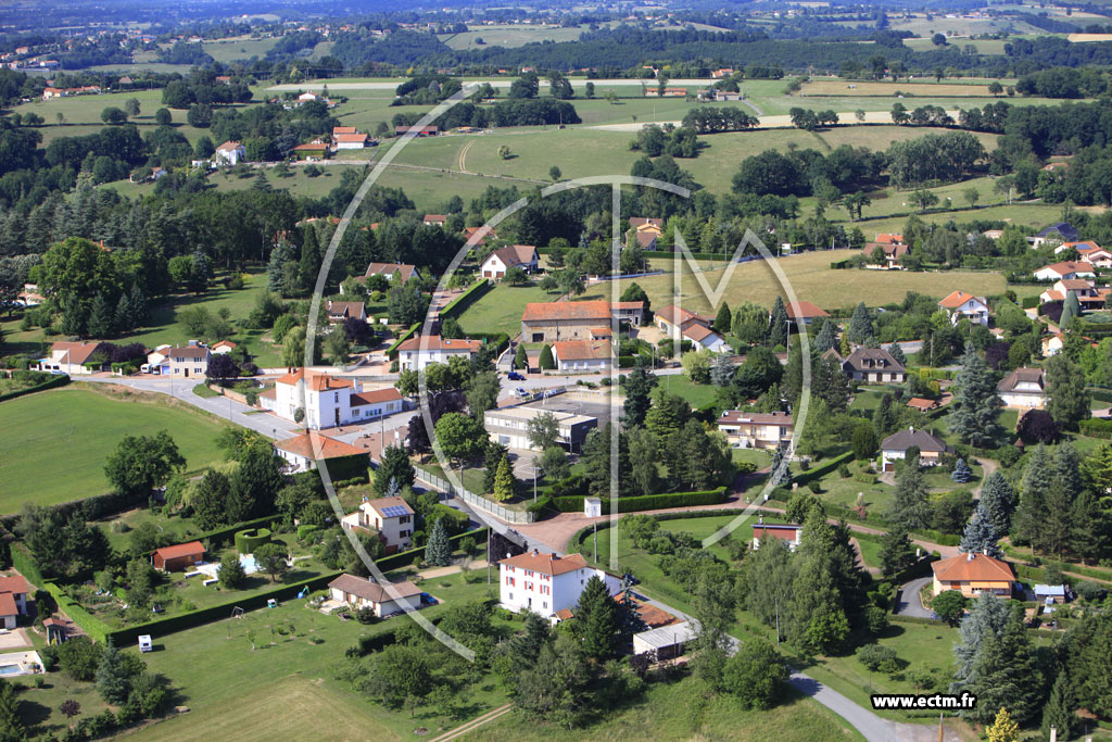 Photo arienne de Saint-Vincent-de-Boisset