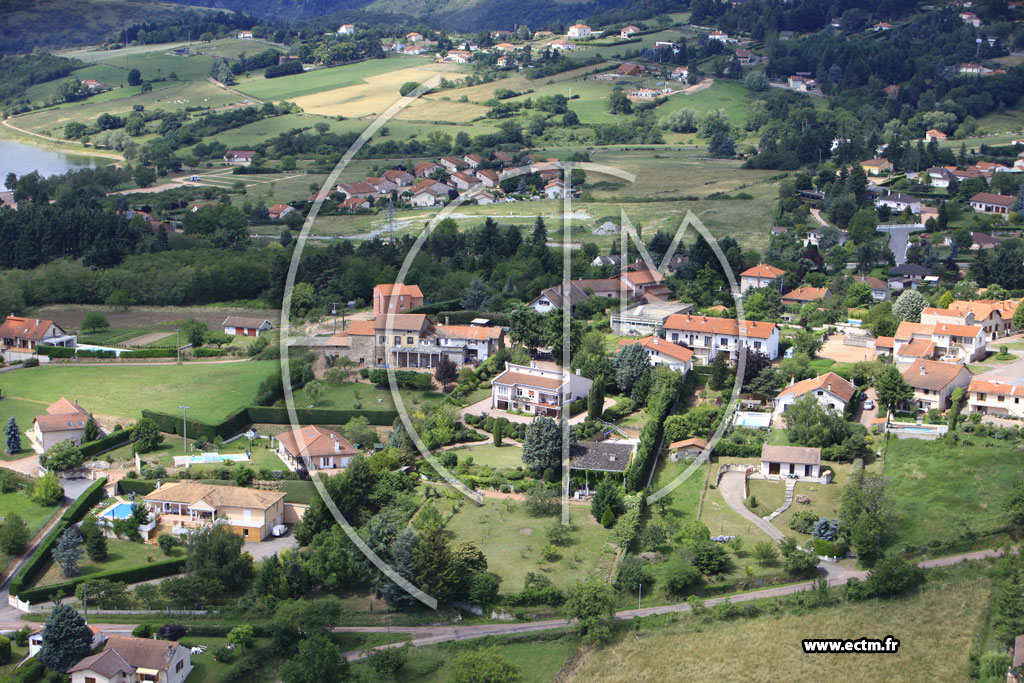 Photo arienne de Villerest