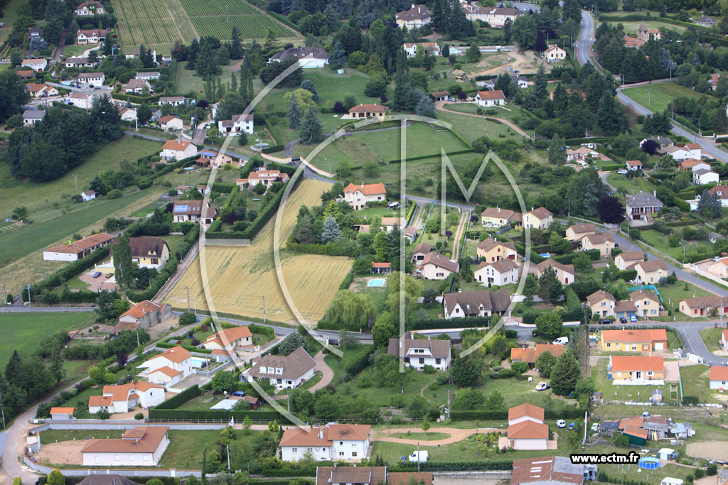 Photo arienne de Villerest (Chemin Moreau)