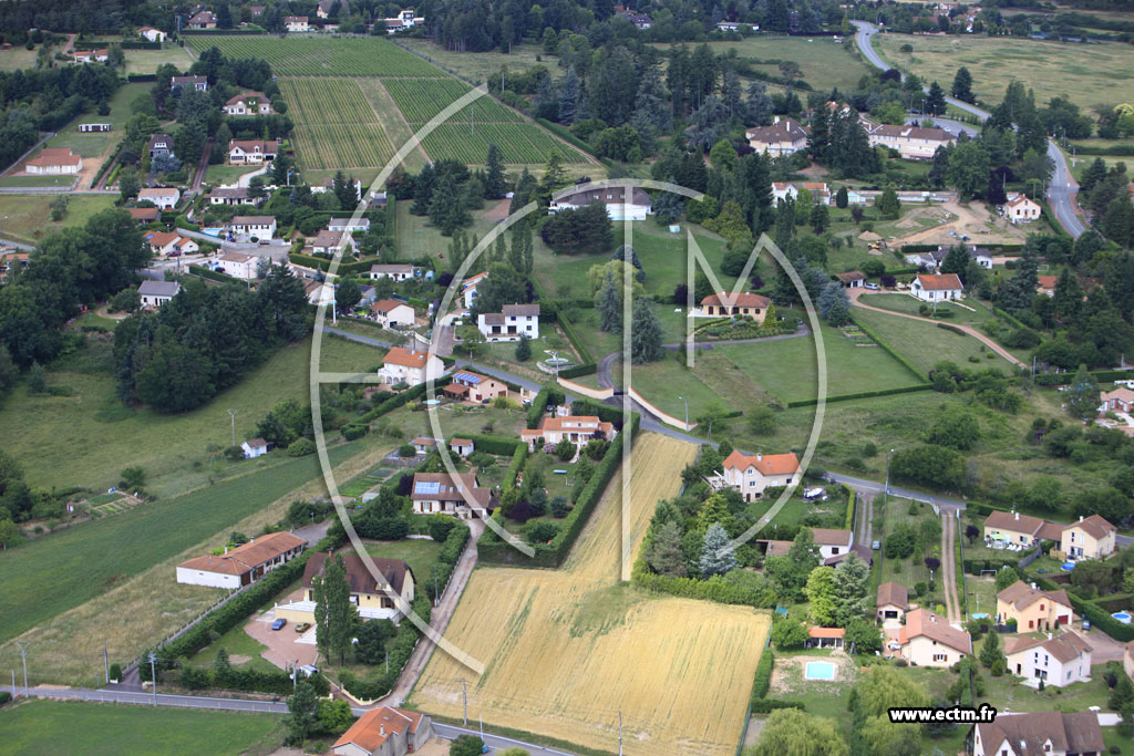 Photo arienne de Villerest (Chemin Moreau)