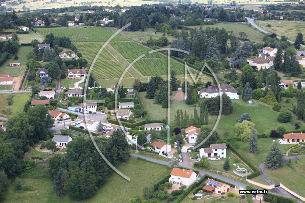 Photo arienne de Villerest (Chemin Moreau)