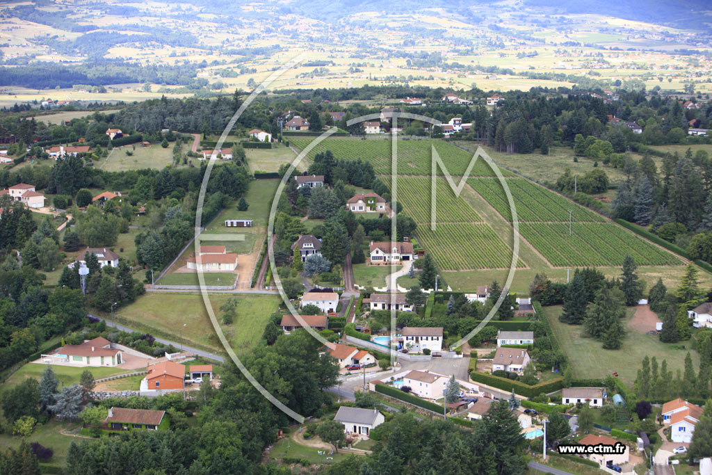 Photo arienne de Villerest (Chemin Moreau)