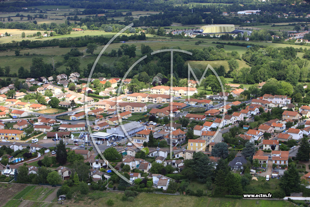 Photo arienne de Villerest (Le Mayollet)