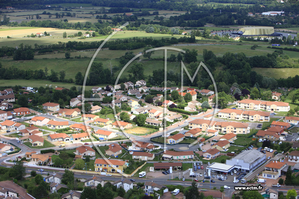 Photo arienne de Villerest (Le Mayollet)