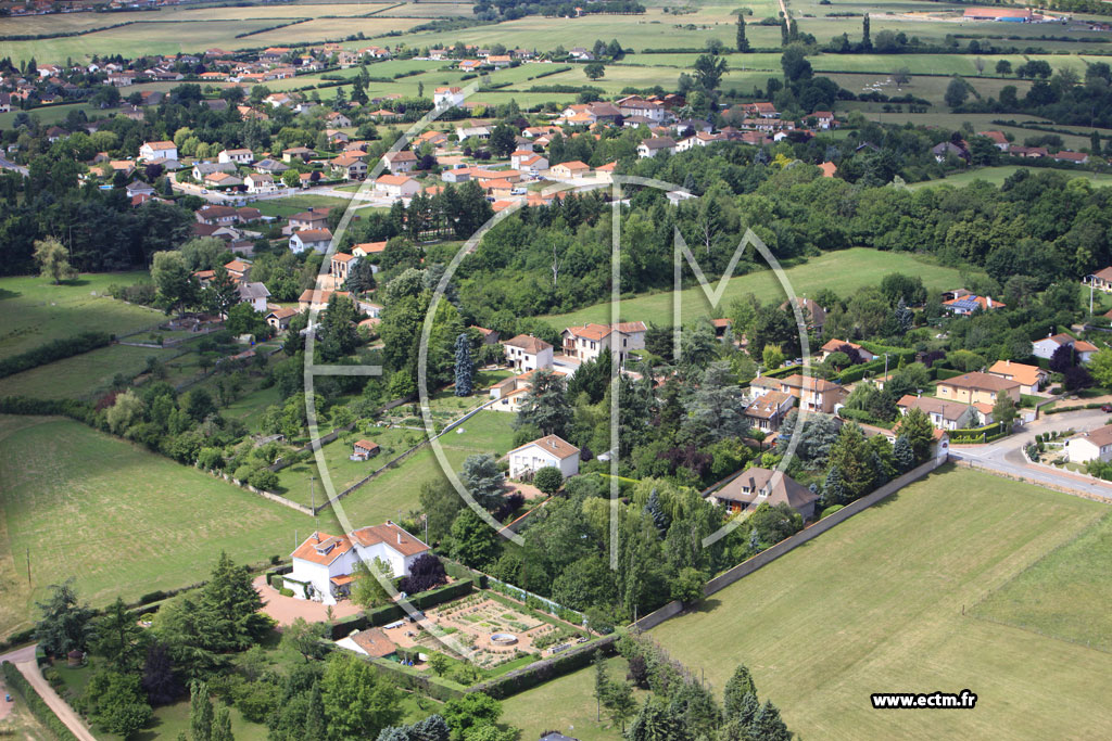 Photo arienne de Villerest (Les Hauts de la Mirandole)