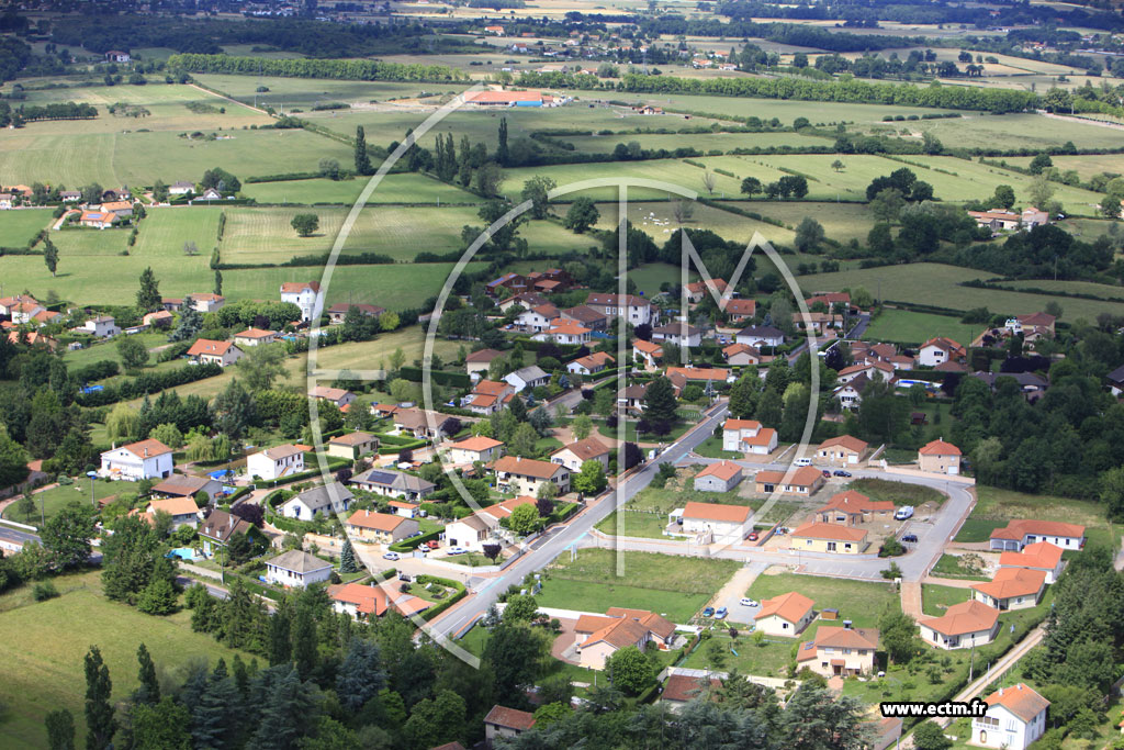 Photo arienne de Villerest (Les Hauts de la Mirandole)