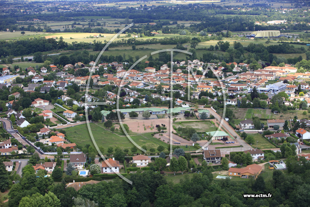 Photo arienne de Villerest (Mirandole)