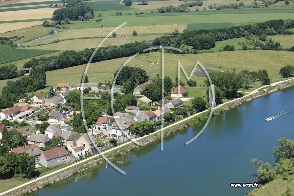 Photo arienne de Allerey-sur-Sane