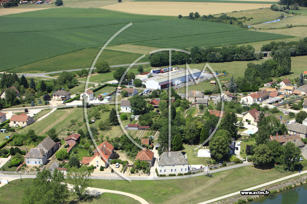 Photo arienne de Allerey-sur-Sane