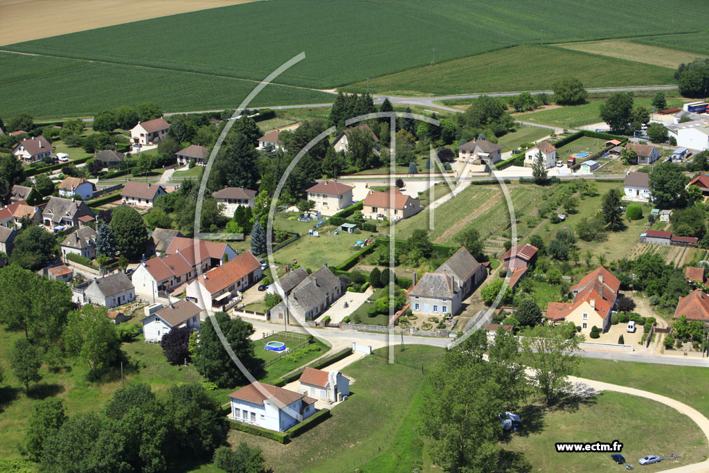Photo arienne de Allerey-sur-Sane