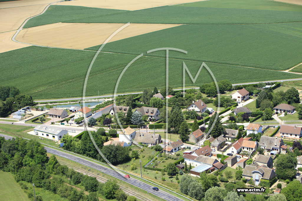 Photo arienne de Allerey-sur-Sane