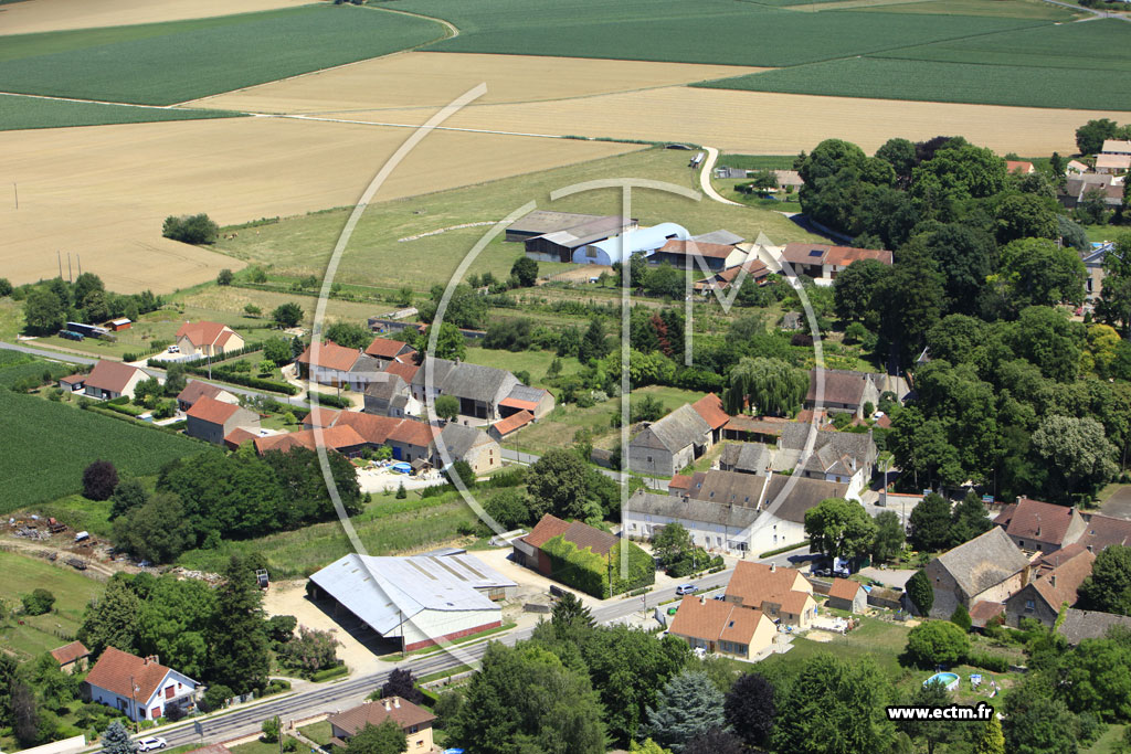 Photo arienne de Allerey-sur-Sane
