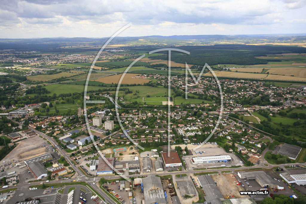 Photo arienne de Chalon-sur-Sane (Les Charmilles)