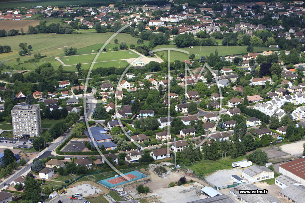 Photo arienne de Chalon-sur-Sane (Les Charmilles)