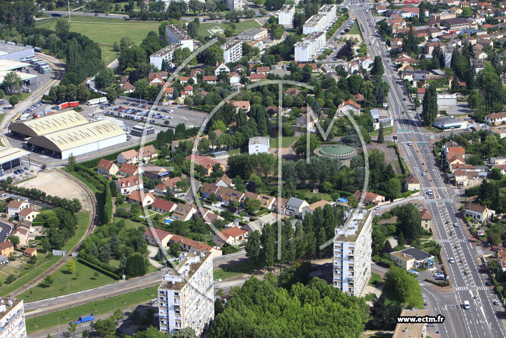 Photo arienne de Chalon-sur-Sane (Quartier Boucicaut)