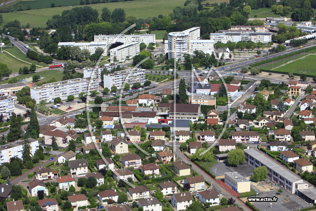 Photo arienne de Chalon-sur-Sane (Quartier Boucicaut)