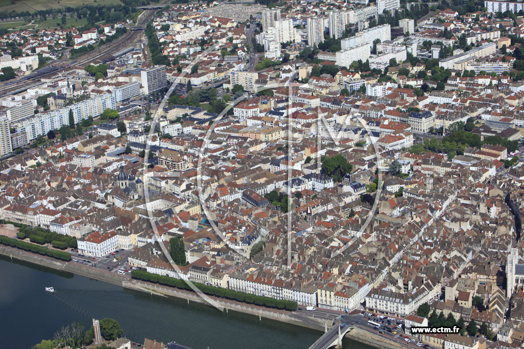 Photo arienne de Chalon-sur-Sane (Quartier Centre-Citadelle)
