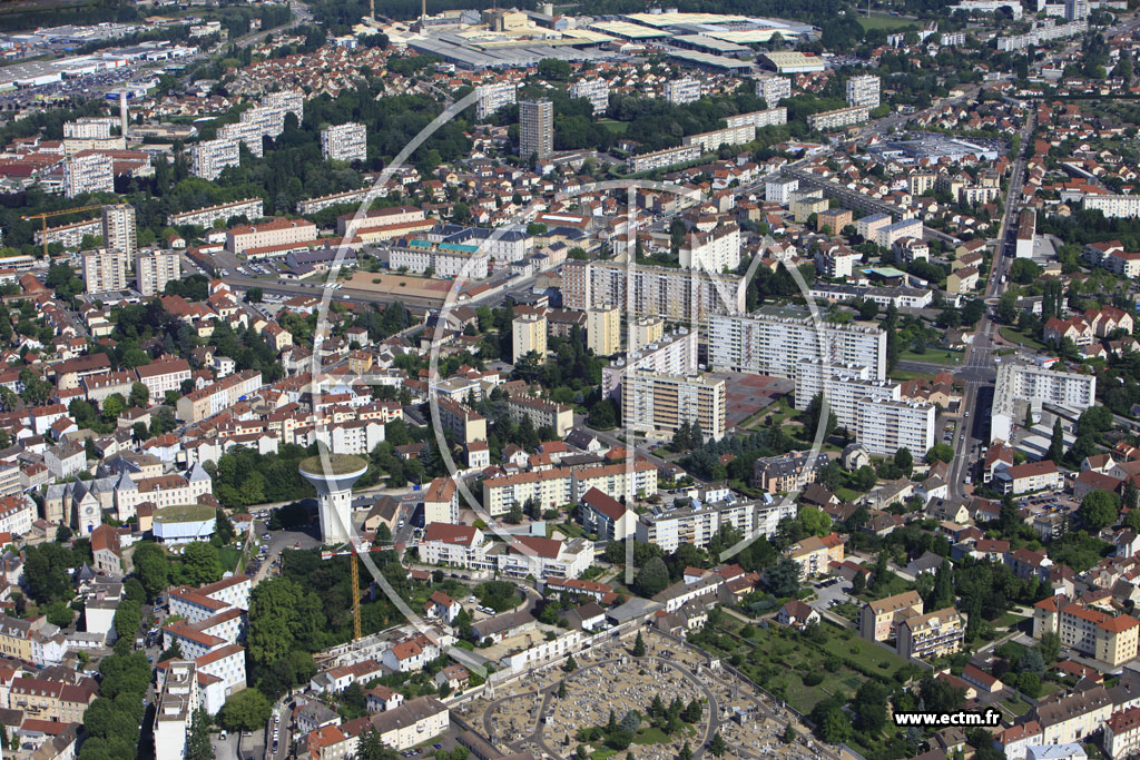 Photo arienne de Chalon-sur-Sane (Quartier des Aubpins)