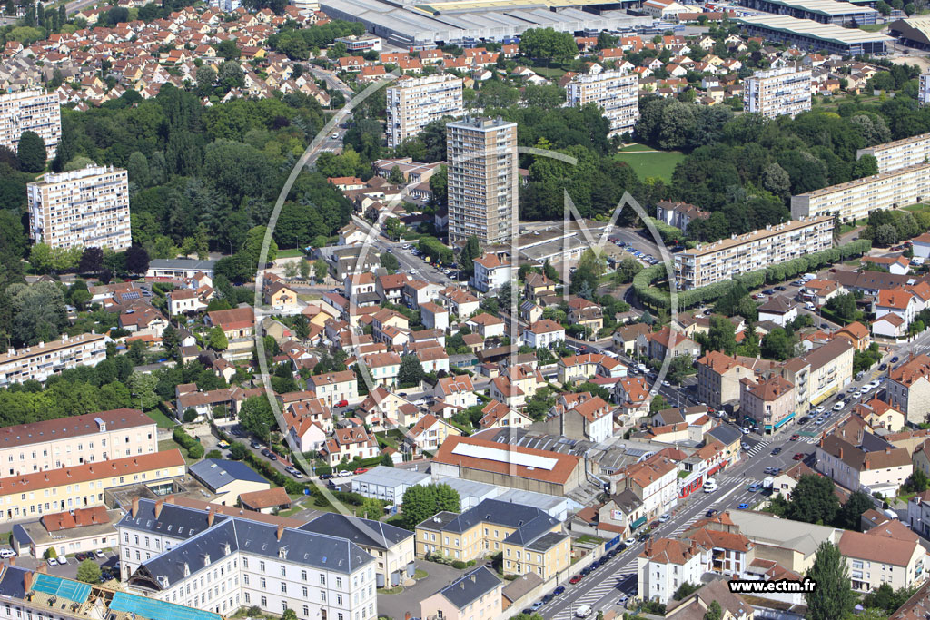 Photo arienne de Chalon-sur-Sane (Quartier des Aubpins)