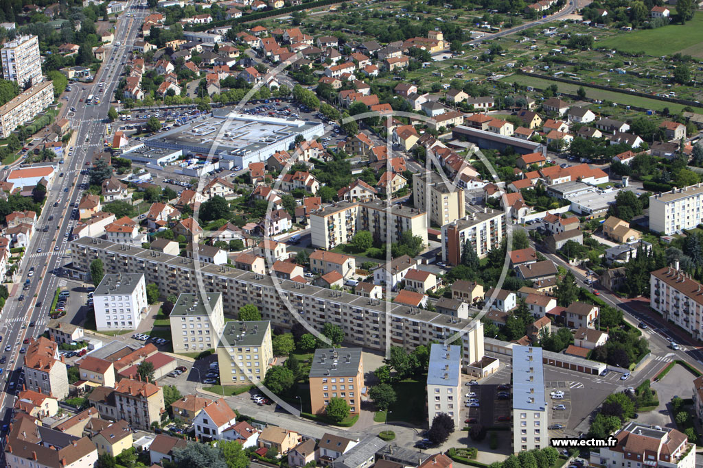 Photo arienne de Chalon-sur-Sane (Quartier des Aubpins)