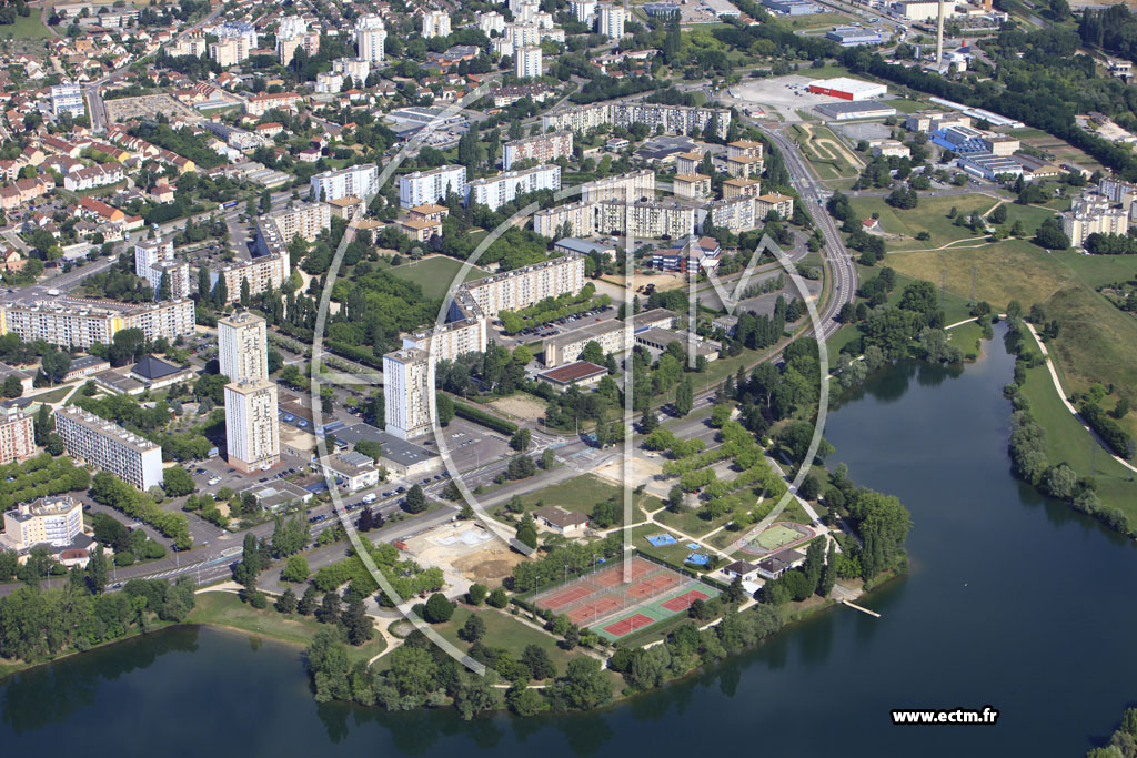 Photo arienne de Chalon-sur-Sane (Quartier des Prs Saint-Jean)