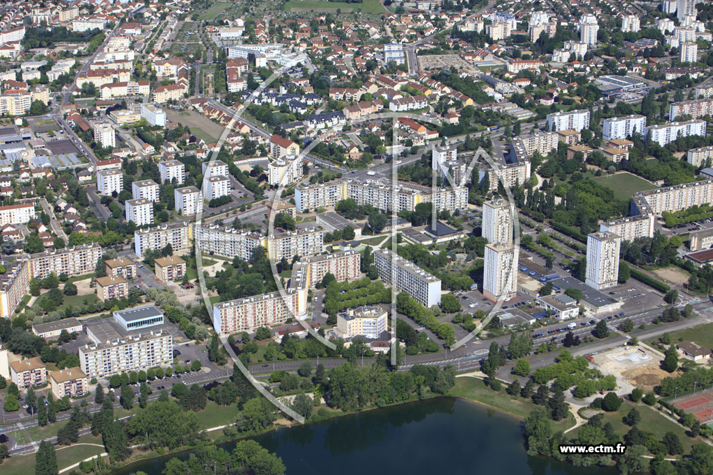 Photo arienne de Chalon-sur-Sane (Quartier des Prs Saint-Jean)