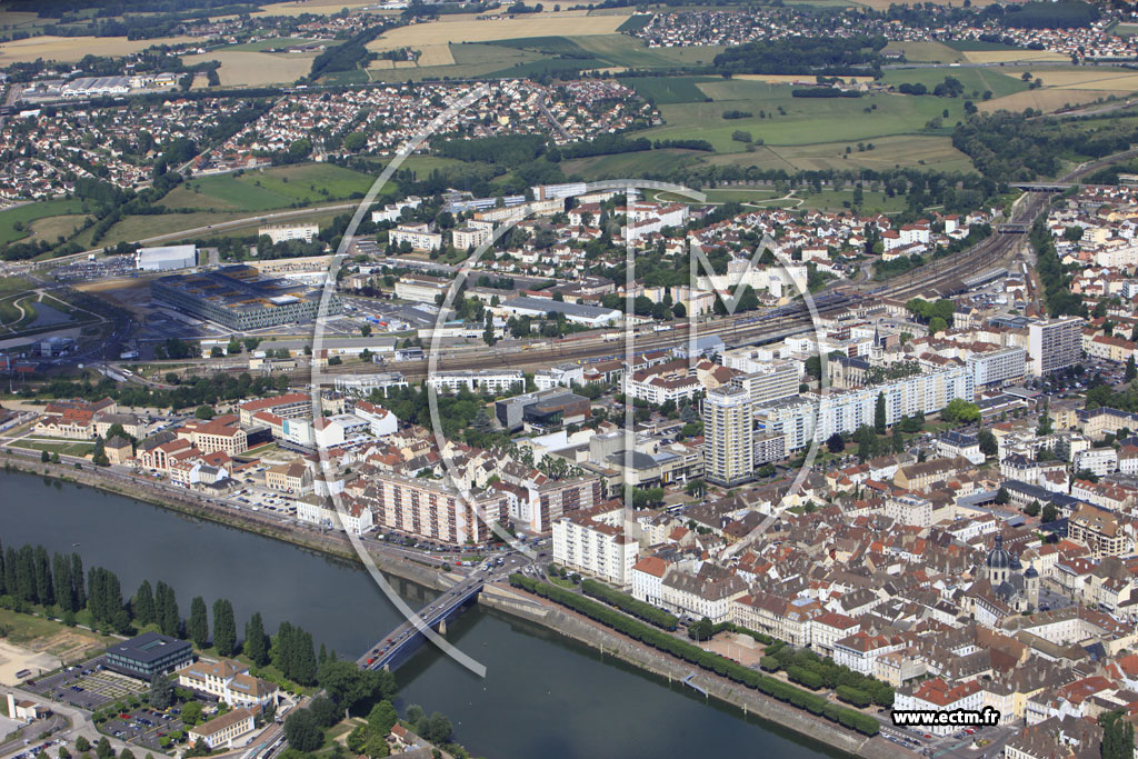 Photo arienne de Chalon-sur-Sane (Quartier Saint Cosme Bellevue)