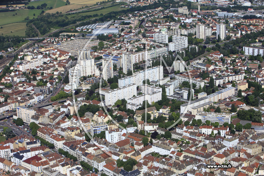 Photo arienne de Chalon-sur-Sane (Quartier Saint Cosme Bellevue)
