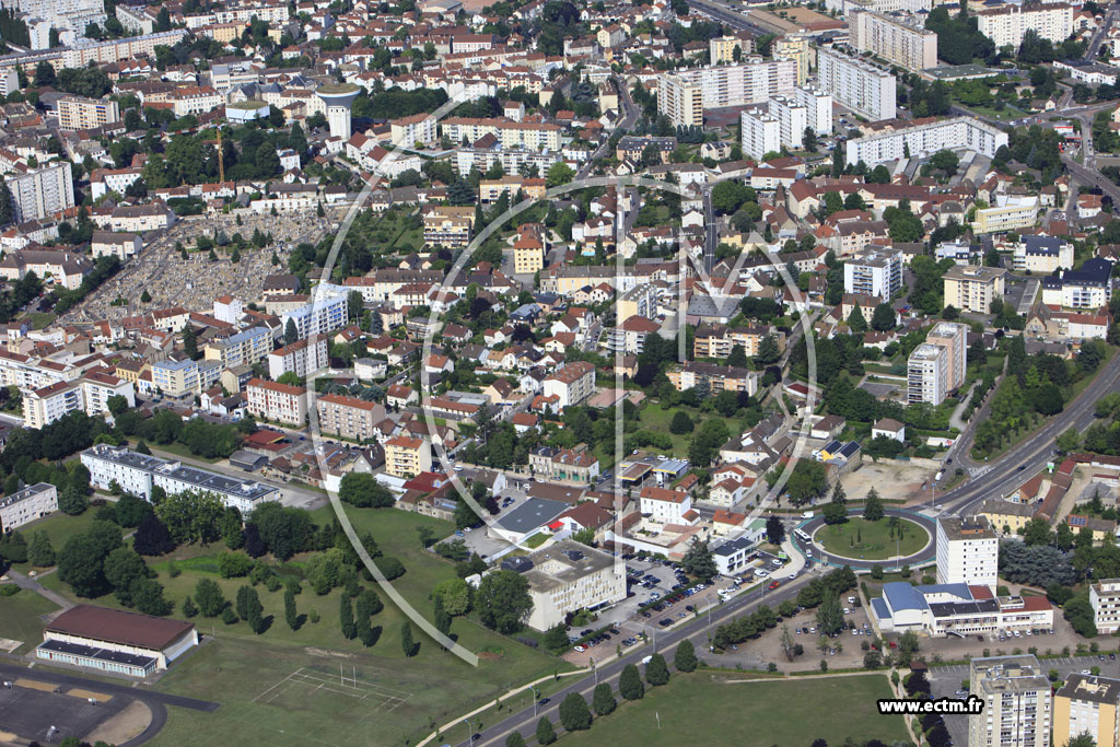 Photo arienne de Chalon-sur-Sane (Quartier Saint Jean des Vignes)