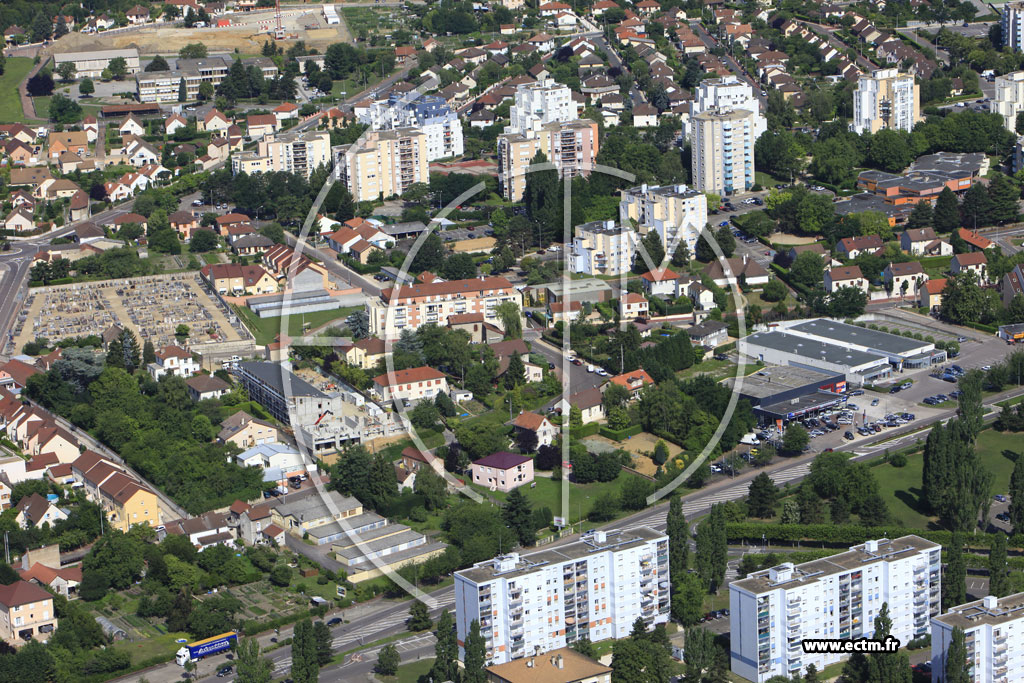 Photo arienne de Chalon-sur-Sane (Quartier Saint Jean des Vignes)
