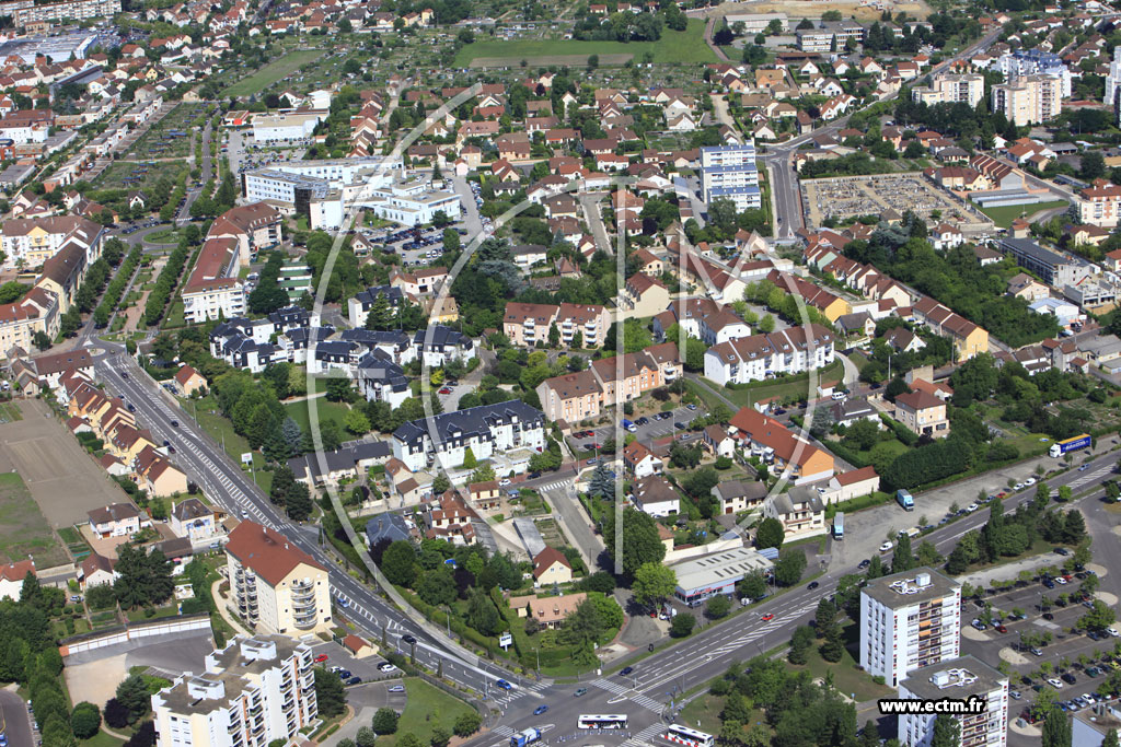 Photo arienne de Chalon-sur-Sane (Quartier Saint Jean des Vignes)