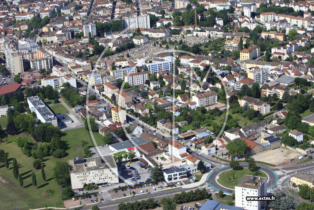 Photo arienne de Chalon-sur-Sane (Quartier Saint Jean des Vignes)