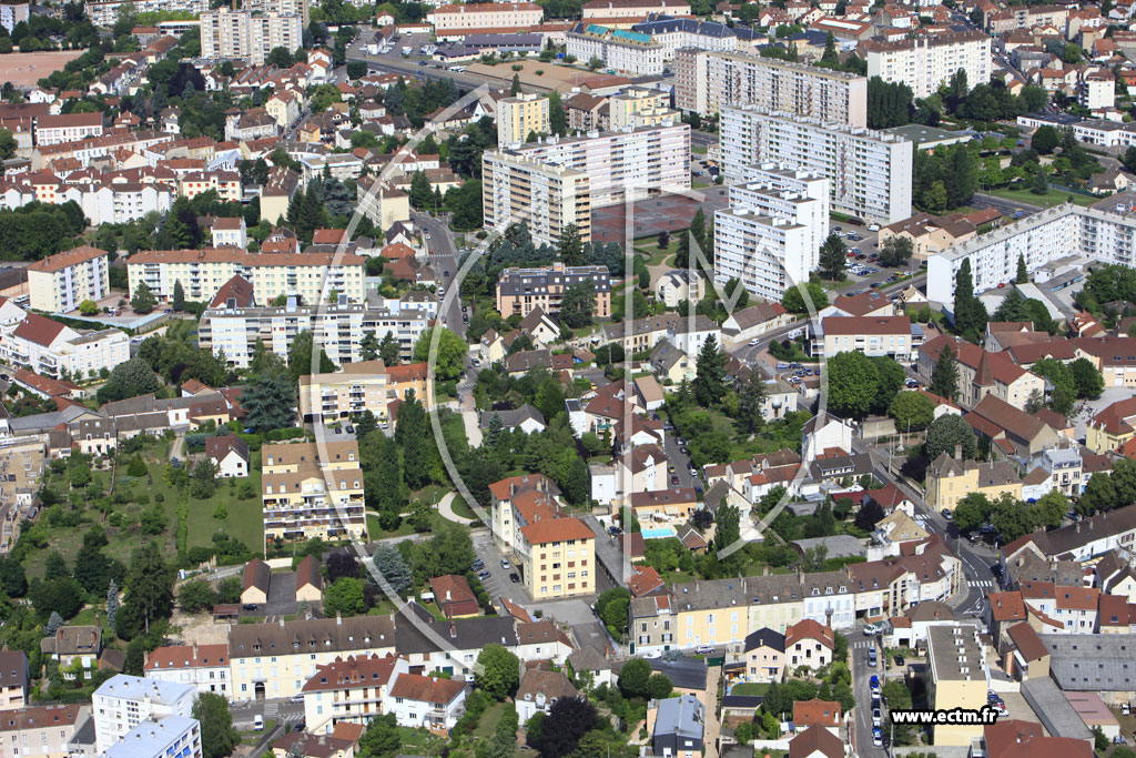 Photo arienne de Chalon-sur-Sane (Quartier Saint Jean des Vignes)