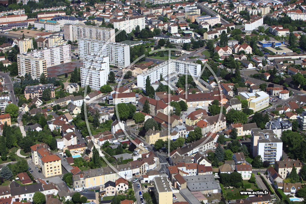 Photo arienne de Chalon-sur-Sane (Quartier Saint Jean des Vignes)