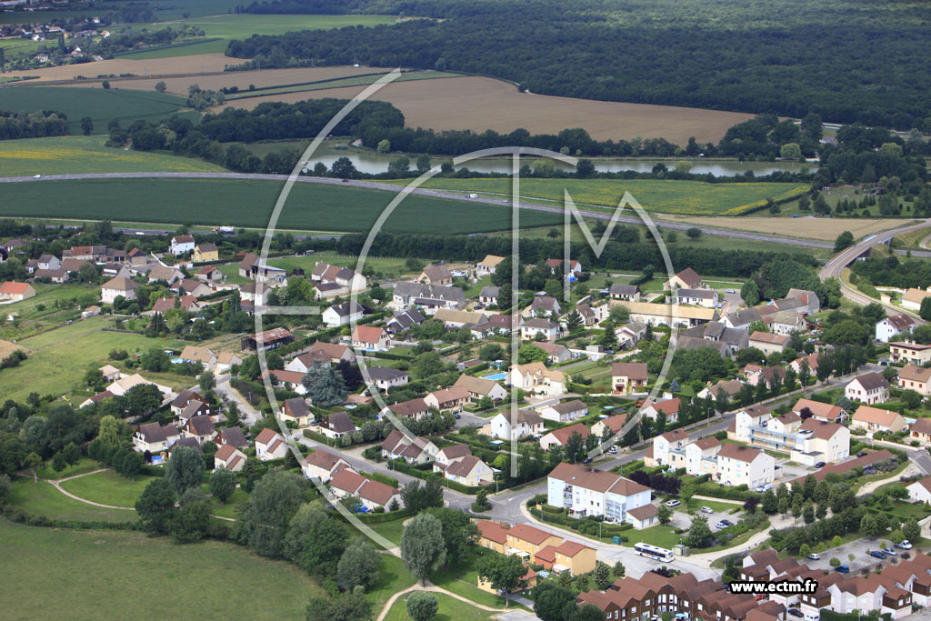 Photo arienne de Champforgeuil