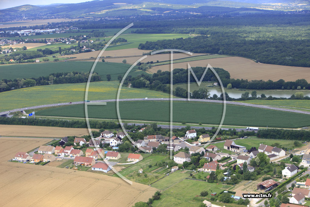 Photo arienne de Champforgeuil