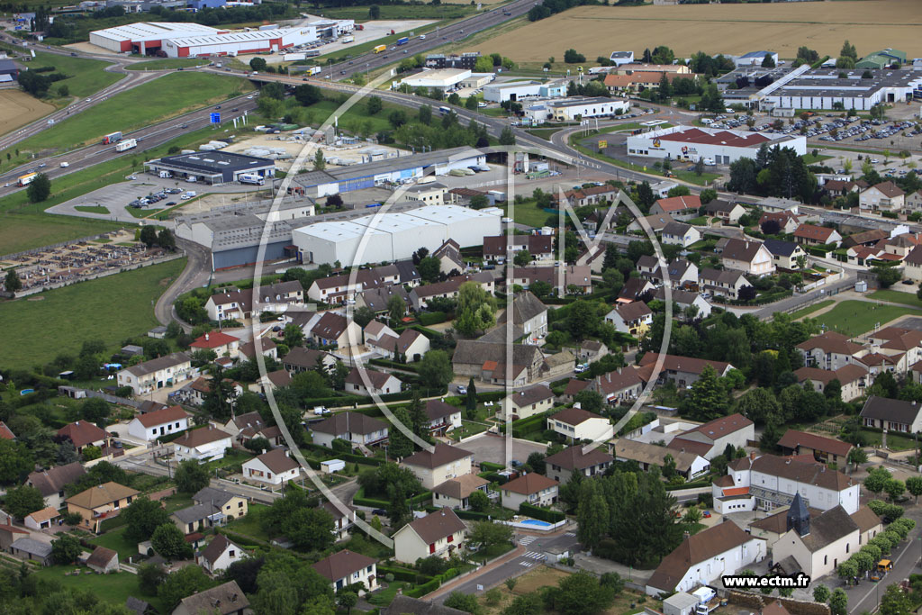 Photo arienne de Champforgeuil