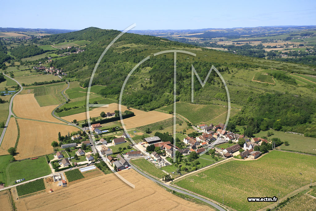 Photo arienne de Chassey-le-Camp (Valotte)