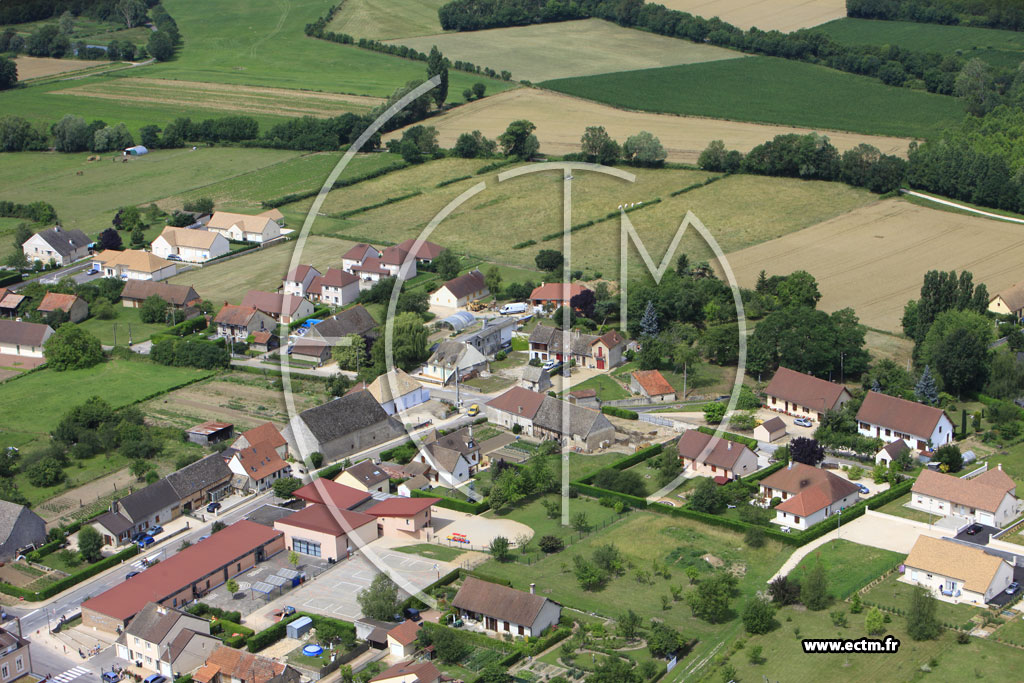 Photo arienne de Chtenoy-en-Bresse