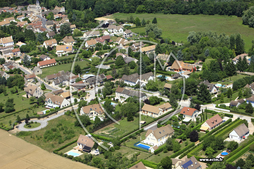 Photo arienne de Dracy-le-Fort