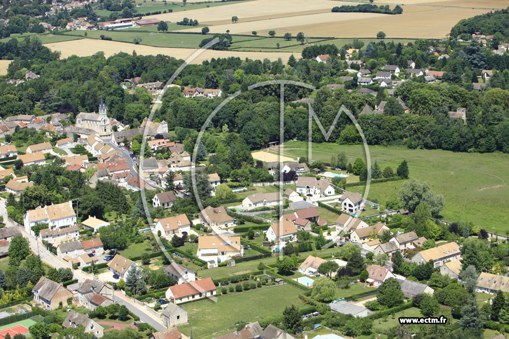 Photo arienne de Dracy-le-Fort