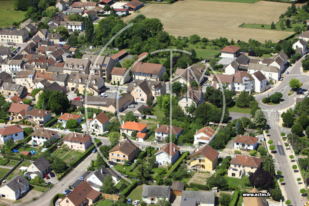 Photo arienne de Fontaines