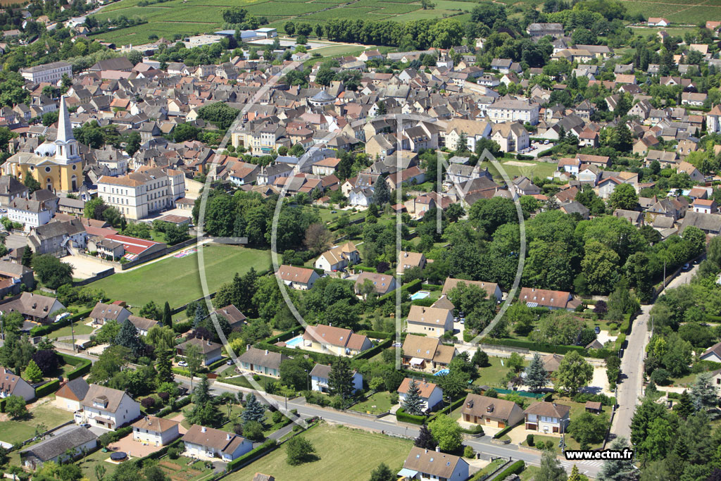 Photo arienne de Givry