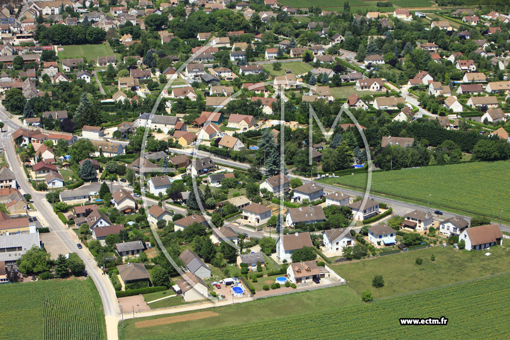 Photo arienne de Givry