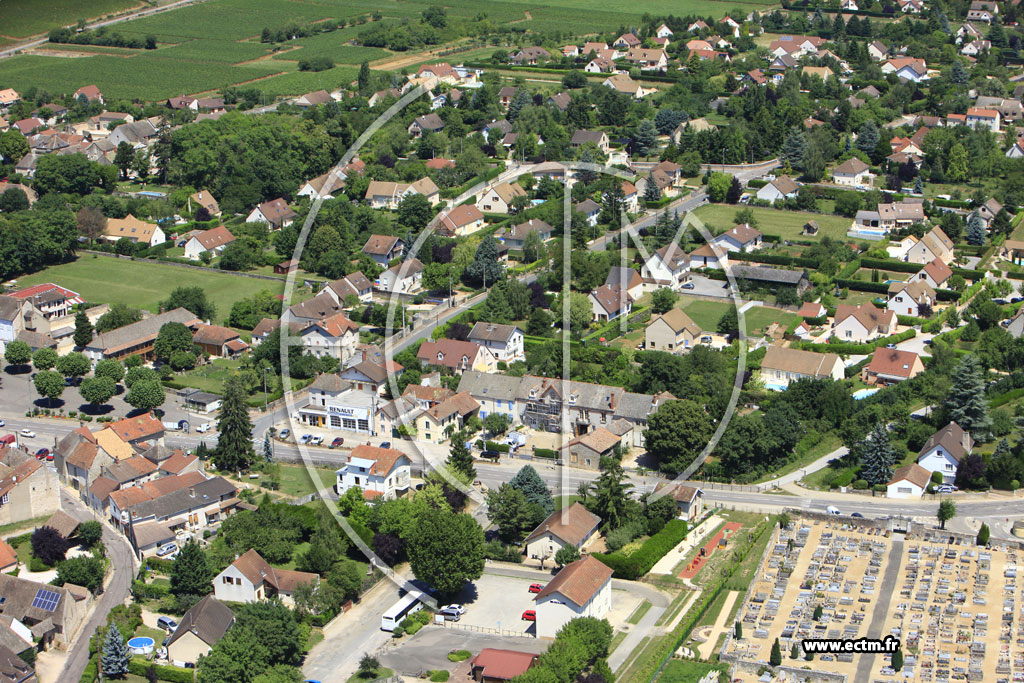 Photo arienne de Givry